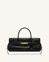 Yara Small Top Handle Shoulder Bag - Black