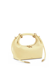 Ellie Metal Ring Embellished Top Handle Bag - Lemon Yellow