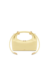 Ellie Metal Ring Embellished Top Handle Bag - Lemon Yellow
