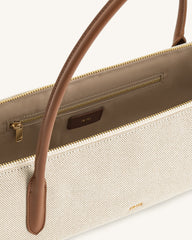 Nova Shoulder Bag - Brown Canvas