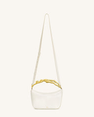 Jenny Human-shaped Handle Handbag - White