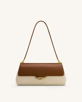 Eloise Shoulder Bag - Brown Canvas