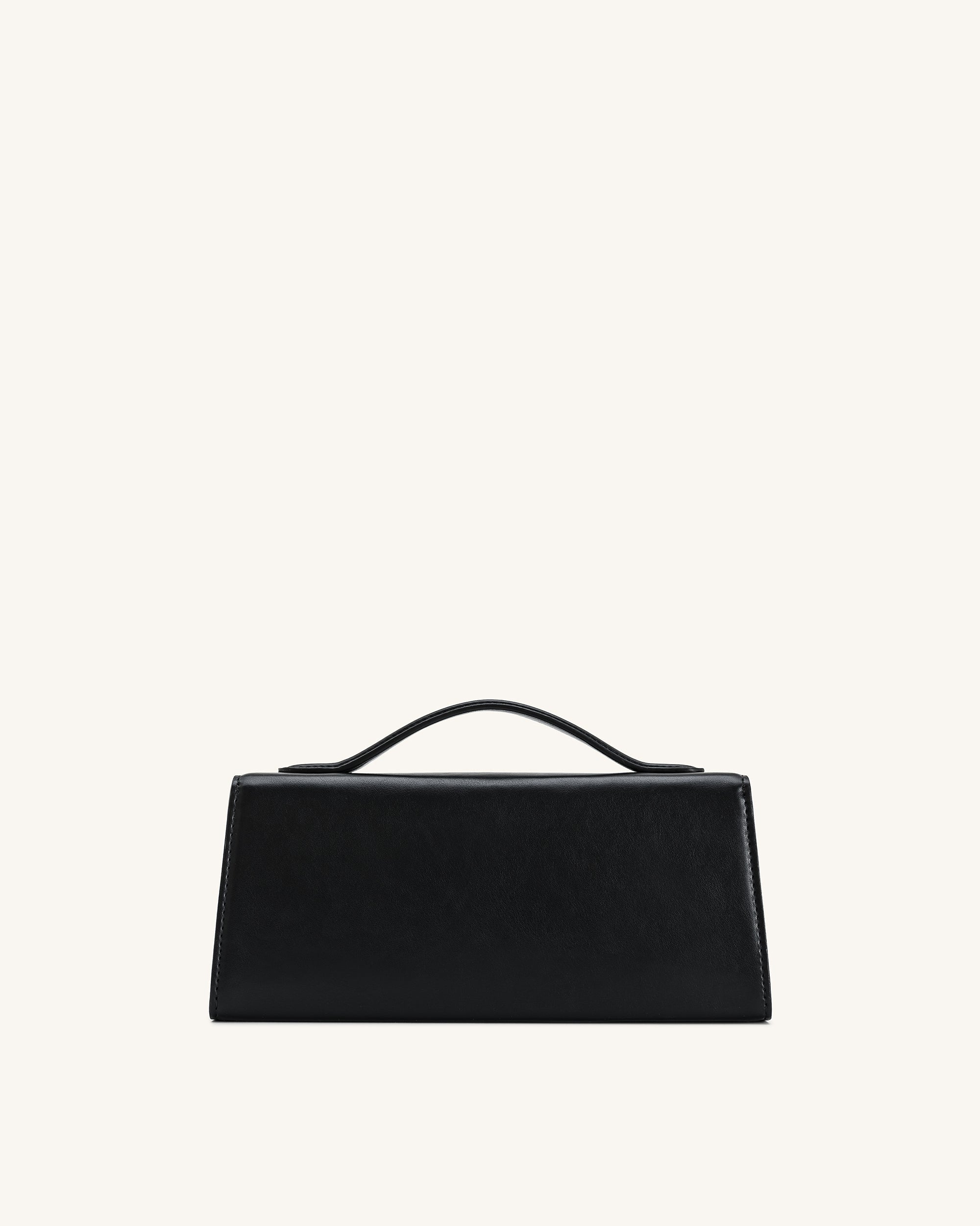 Lena Metal Rope Knot Top Handle Bag - Black