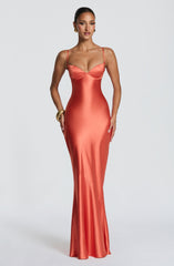 Amorette Maxi Dress - Burnt Orange