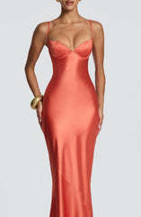 Amorette Maxi Dress - Burnt Orange